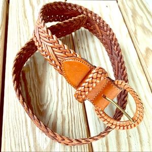 3 for $20 Brown EUC Leather Braided Belt